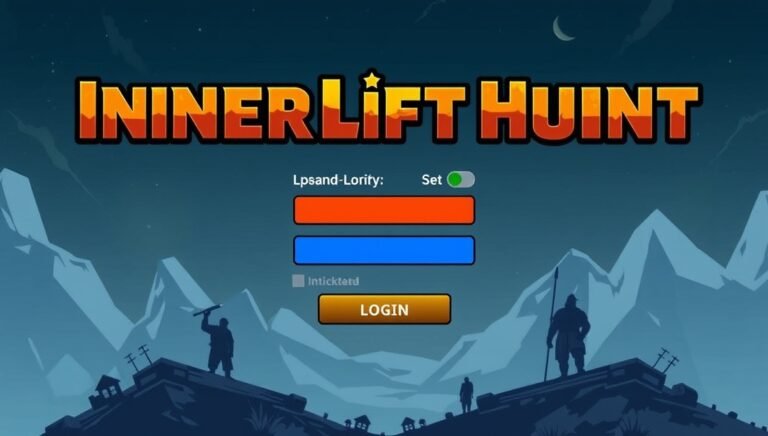 how to login in innerlifthunt game